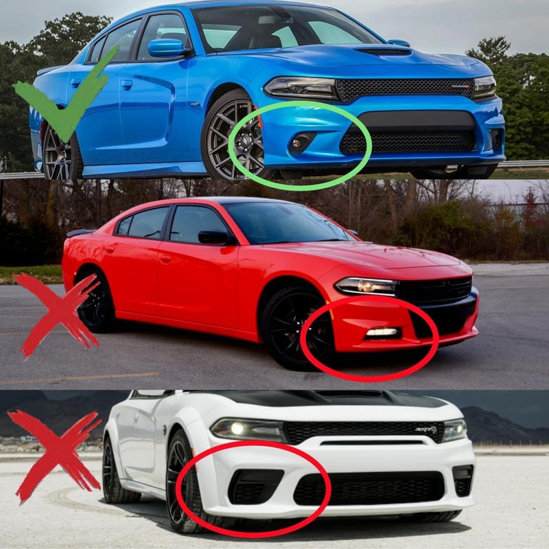 NeespoC Front Bumper Lip Splitter Spoiler Fit for Dodge Charger SRT Hellcat/RT Scat Pack/Daytona/RT 392 2015-2023 Accessories Air Chin Body Kit (Gloss Black) - Image 3